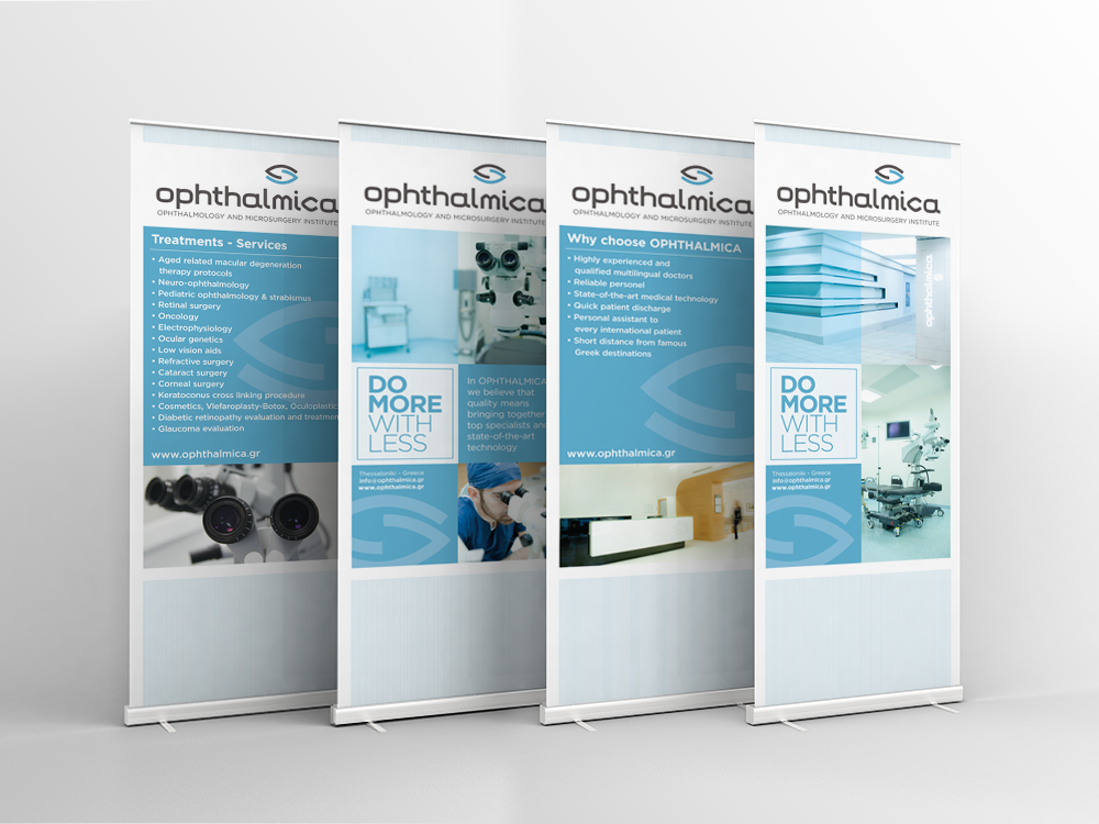  Ophthalmica Thessaloniki - exhibition design- Banners- ucme advertising agency - Digital agency thessaloniki -Graphic Design