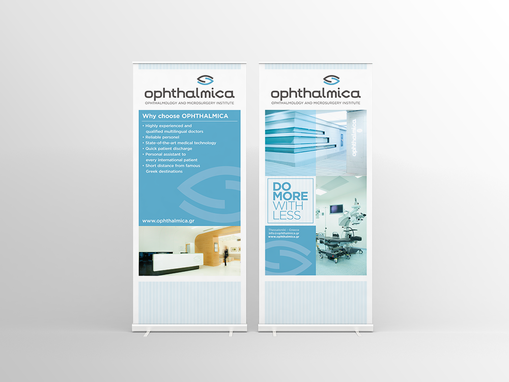 2 Ophthalmica Thessaloniki - exhibition design- Banners- ucme advertising agency - Digital agency thessaloniki -Graphic Design